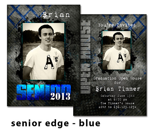 senior edge -  blue