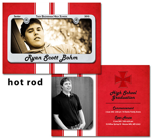 hot rod photo card