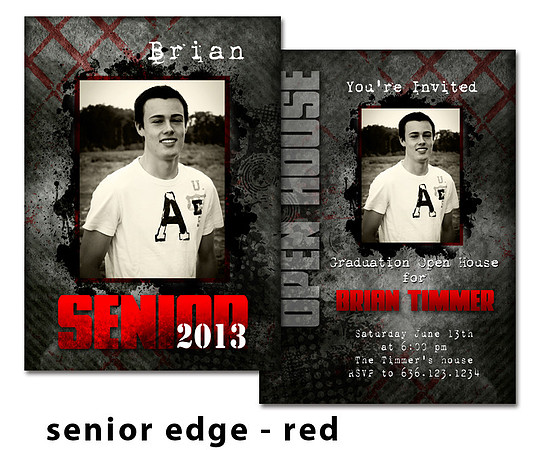 senior edge -  red