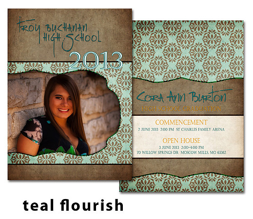 teal flourish